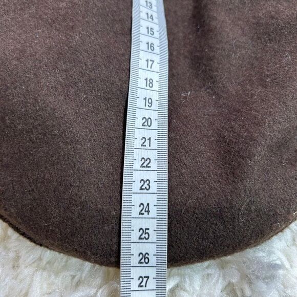 Scala Brown Beret hat with wool - Picture 7 of 8